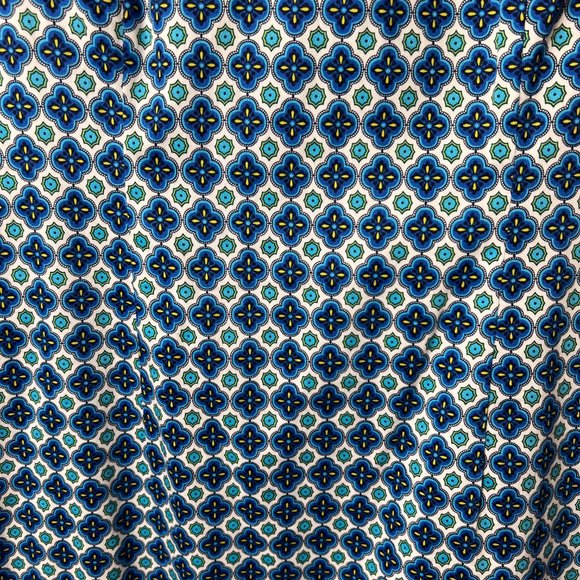 Laundry by Design  Mini Sundress Sz 8 Zipper Blue White Cotton Blue White - Picture 5 of 7